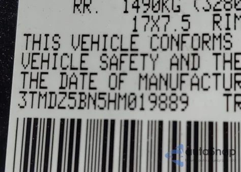 2017 Toyota Tacoma Trd Sport from USA, damaged, VIN 3TMDZ5BN5HM019889